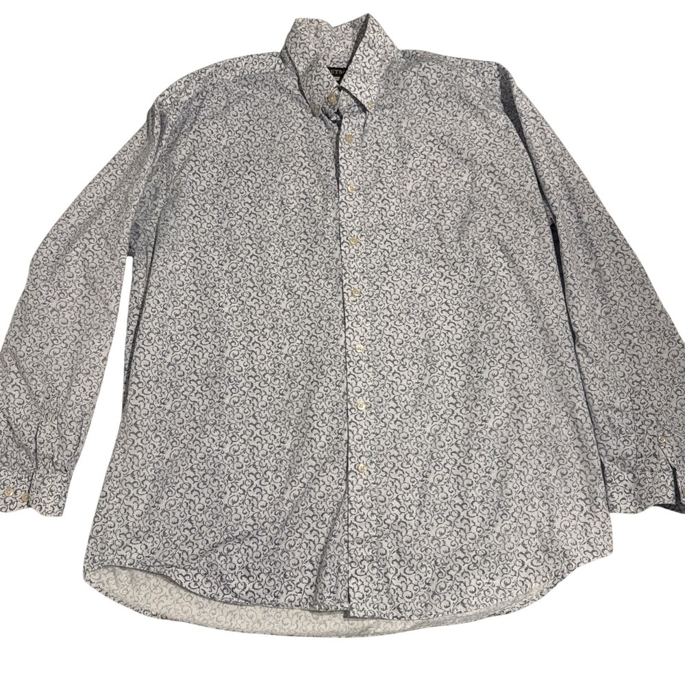 Stetson button down men western shirt with Pocket‎ And Blue Pattern 2XL